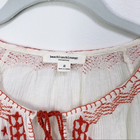 Beach Lunch Lounge | Boho Embroidered Tunic S - Picture 4 of 6